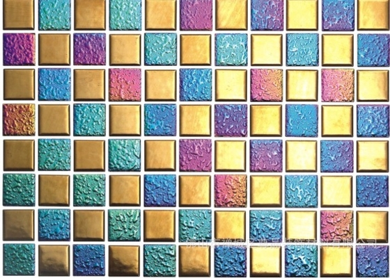 Mosaico vetro piastrelle in ceramica piastrelle in ceramica colorate PVD Vacuum Cromo Ion Plating Machine