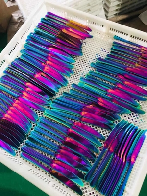 1 anno di garanzia Maniglia di porta in acciaio inossidabile Sistema di colorazione elettrica PVD