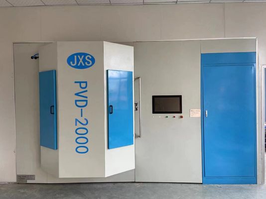 Fabbrica Macchina di metallizzazione a vuoto ad alta efficienza energetica Operazioni eco-compatibili Colore Macchina di rivestimento metallo in acciaio a vuoto Acciaio