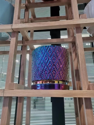 Macchina di rivestimento a vuoto PVD a colore arcobaleno per tubi di scarico in acciaio inossidabile