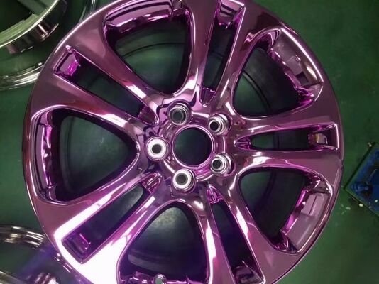 Macchina per rivestimento PVD multicolore personalizzata con controllo automatico completo e 1 anno di garanzia per il miglioramento della superficie della ruota automatica