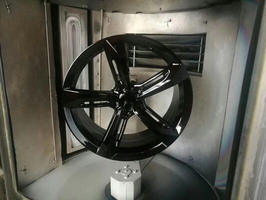 Macchina per rivestimento PVD multicolore personalizzata con controllo automatico completo e 1 anno di garanzia per il miglioramento della superficie della ruota automatica
