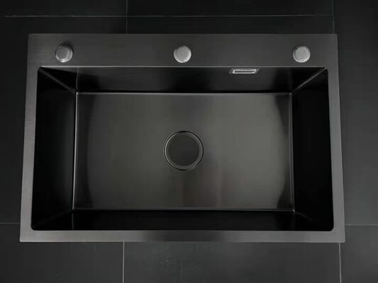 Macchina di rivestimento a vuoto PVD a camera media per la vasca da cucina in acciaio inossidabile con rivestimento nero opaco e toni decorativi personalizzati
