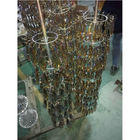 Produttore di vetro della macchina di rivestimento di vuoto del cristallo PVD della cristalleria dorata ad alto rendimento di Foshan JXS