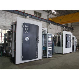 Attrezzatura di vetro del rivestimento di vuoto del cristallo PVD di alta efficienza di Foshan JXS per colore d'argento dorato dell'arcobaleno del nero dell'oro di Rosa