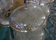 Macchina di rivestimento di vetro di vuoto PVD di colore rosso dell'oro dell'argento della tazza di alta efficienza a Foshan