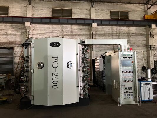Un buon prezzo. Macchina per rivestimento PVD per bicchieri con rivestimento decorativo colorato, finitura liscia e controllo completamente automatico in linea