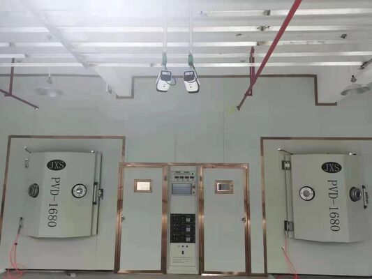 Un buon prezzo. Macchina di rivestimento PVD sicura per alimenti con deposizione a bassa temperatura e sistema di controllo automatico completo per posate in linea