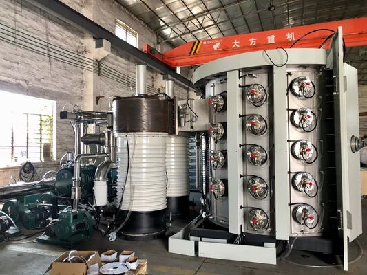 Macchina di rivestimento in vuoto PVD resistente all'usura, antigraffio e antifurto per montature metalliche di mobili