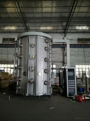 Un buon prezzo. Macchina di rivestimento di titanio dell'oro della mobilia dell'acciaio inossidabile, macchina di rivestimento di vuoto di PVD in linea